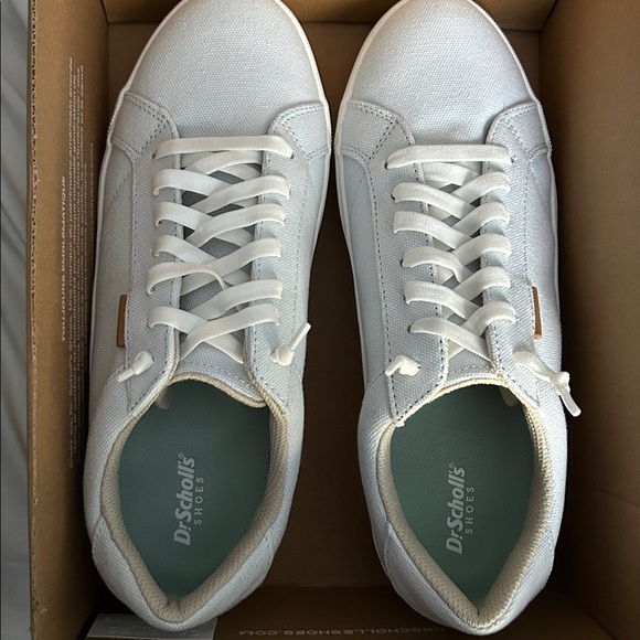 New NWOB Dr. Scholl's poweder blue Canvas slip on Sneakers shoes Sz 10 $100 - Picture 11 of 11